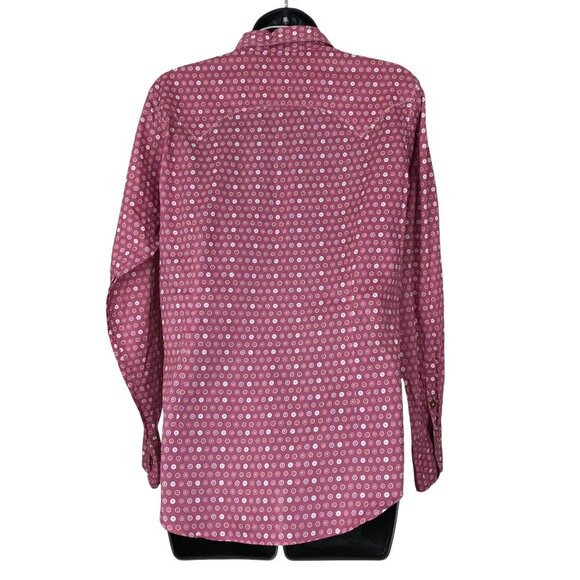 Ariat Western Inspired Pink Button Down Shirt With Snaps Size M - Picture 6 of 9